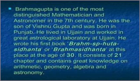 Who was Brahmagupta name his book and his discovery?